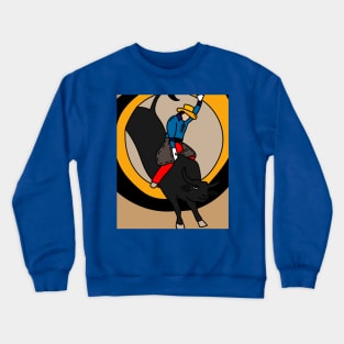 Rodeo Riding On A Bull Crewneck Sweatshirt